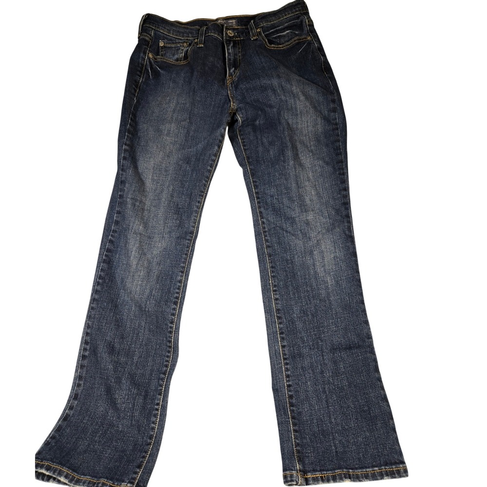 Levis Womens Straight Leg Jeans Medium Wash Blue Denim Size 31x31